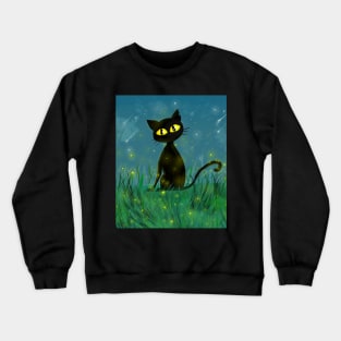 Black Cat Crewneck Sweatshirt